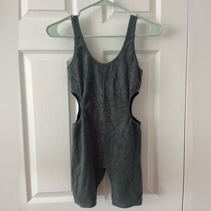 Zara terrycloth green one piece